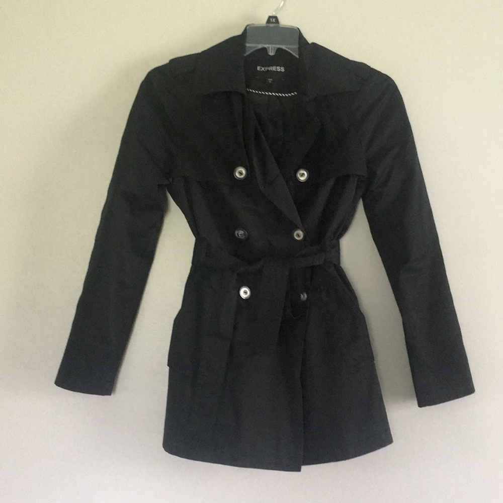 Black Express trench coat